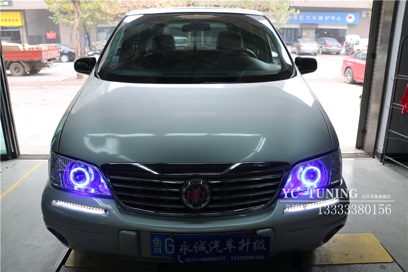 【永誠汽車】石家莊別克GL8改燈，Q5透鏡+飛利浦4200K氙燈+歐司朗安定器