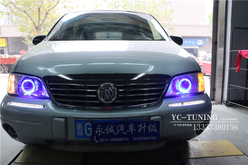 【永誠汽車】石家莊別克GL8改燈，Q5透鏡+飛利浦4200K氙燈+歐司朗安定器