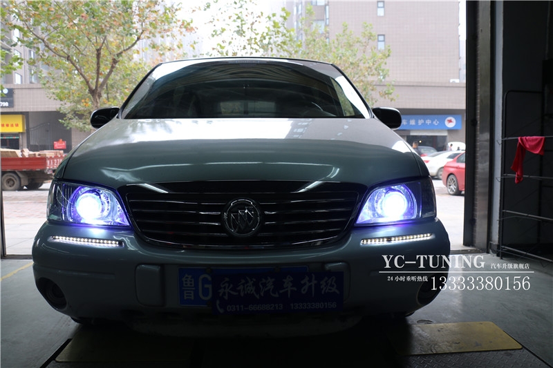【永誠汽車】石家莊別克GL8改燈，Q5透鏡+飛利浦4200K氙燈+歐司朗安定器