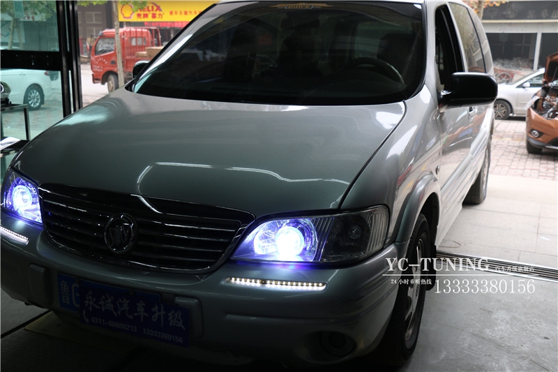【永誠汽車】石家莊別克GL8改燈，Q5透鏡+飛利浦4200K氙燈+歐司朗安定器