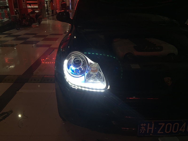 上海保時捷卡宴升級車燈 改Q5/海拉5透鏡 氙氣燈 專業(yè)改燈