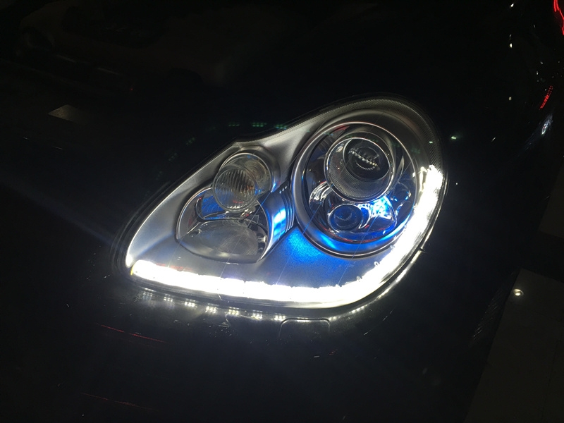 上海保時捷卡宴升級車燈 改Q5/海拉5透鏡 氙氣燈 專業(yè)改燈