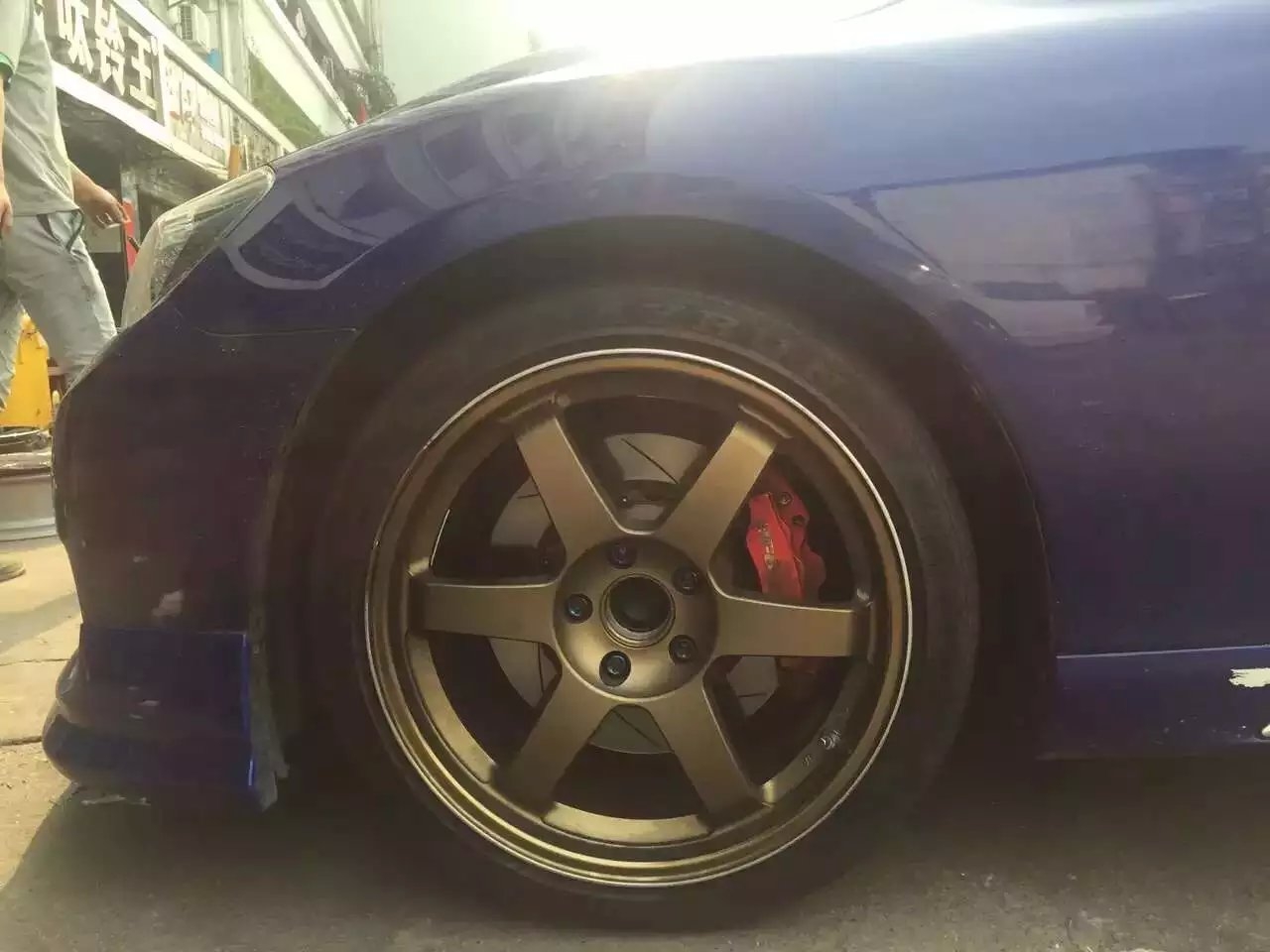 古銅色 TE37 ，裝車完工 ！