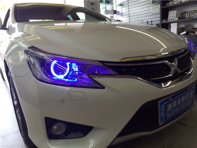 豐田新銳志車燈升級 智能炫彩天使眼支持爆閃 呼吸 律動——清風(fēng)車影燈改