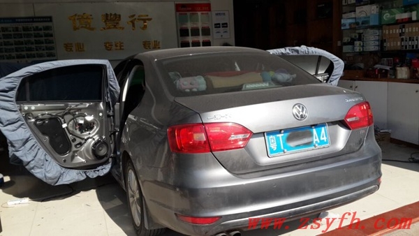 中山億豐行汽車音響改裝.品味意蕾音——大眾速騰主動三分頻史泰格捷力意蕾