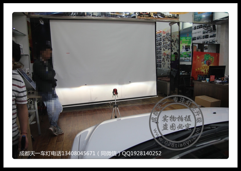 成都翼神改裝氙氣燈雙光透鏡LED日行燈