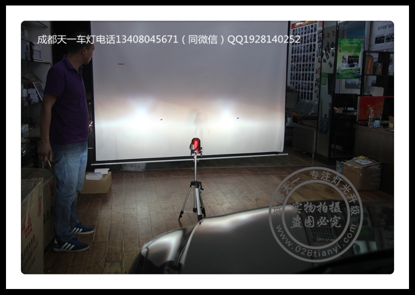 成都福特福睿斯車燈改裝Q5雙光透鏡漢雷氙氣燈專用燈杯