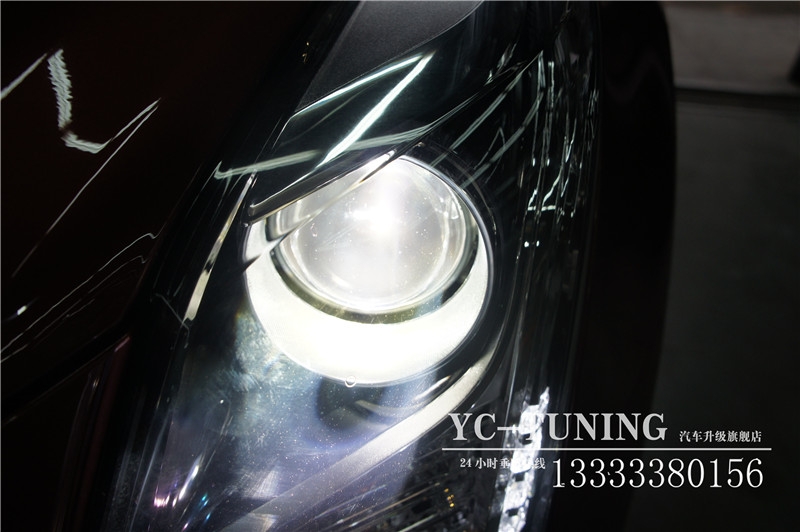 【永誠(chéng)汽車】石家莊凱迪拉克ATS-L改燈，海拉5透鏡+飛利浦4800K氙氣燈+歐司朗安定