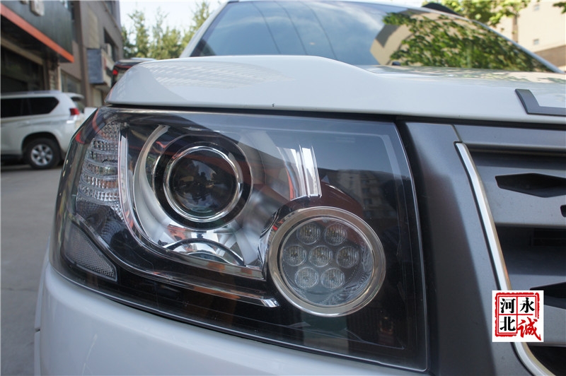 【永誠汽車】石家莊路虎神行者2改燈，歐司朗D1S 5500K氙燈+歐司朗安定器