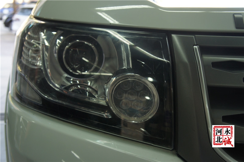 【永誠汽車】石家莊路虎神行者2改燈，歐司朗D1S 5500K氙燈+歐司朗安定器