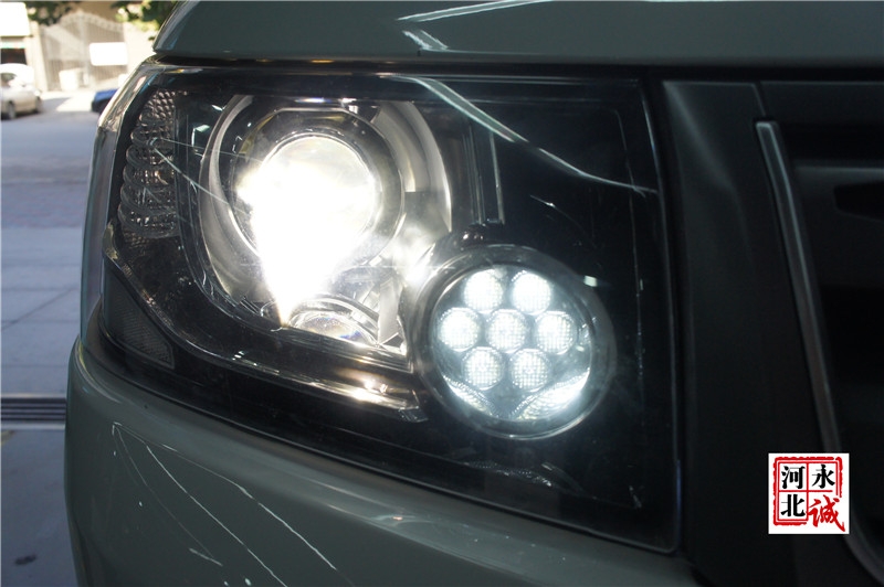 【永誠汽車】石家莊路虎神行者2改燈，歐司朗D1S 5500K氙燈+歐司朗安定器