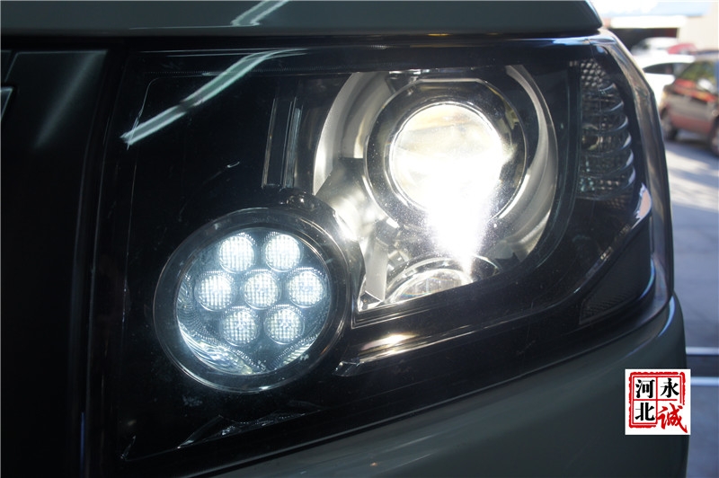 【永誠汽車】石家莊路虎神行者2改燈，歐司朗D1S 5500K氙燈+歐司朗安定器