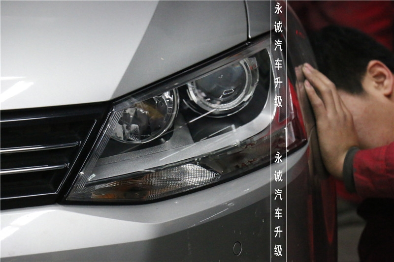 【永誠汽車】石家莊速騰改燈，歐標(biāo)Q5透鏡+飛利浦4200K氙燈+飛利浦安定器