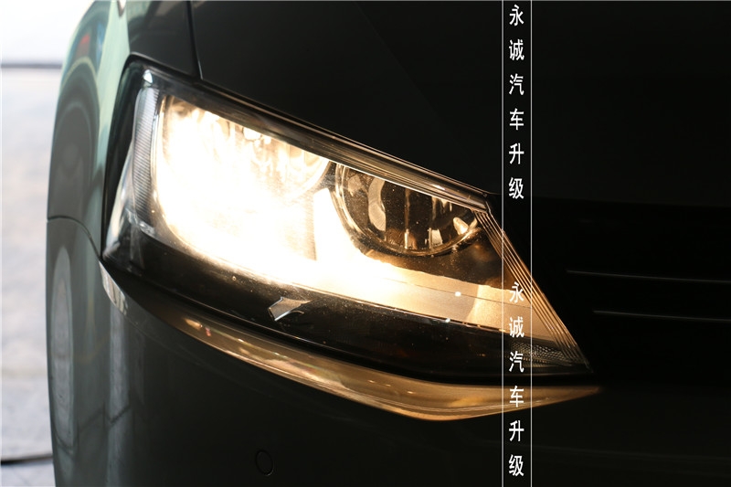 【永誠汽車】石家莊速騰改燈，歐標(biāo)Q5透鏡+飛利浦4200K氙燈+飛利浦安定器