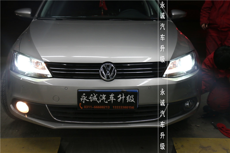 【永誠汽車】石家莊速騰改燈，歐標(biāo)Q5透鏡+飛利浦4200K氙燈+飛利浦安定器