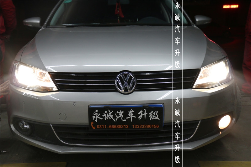 【永誠汽車】石家莊速騰改燈，歐標(biāo)Q5透鏡+飛利浦4200K氙燈+飛利浦安定器