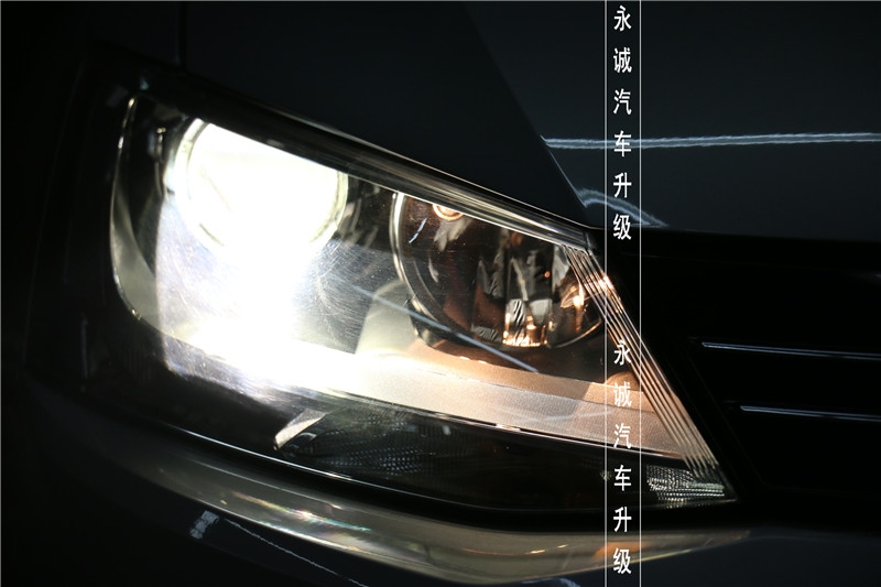 【永誠汽車】石家莊速騰改燈，歐標(biāo)Q5透鏡+飛利浦4200K氙燈+飛利浦安定器