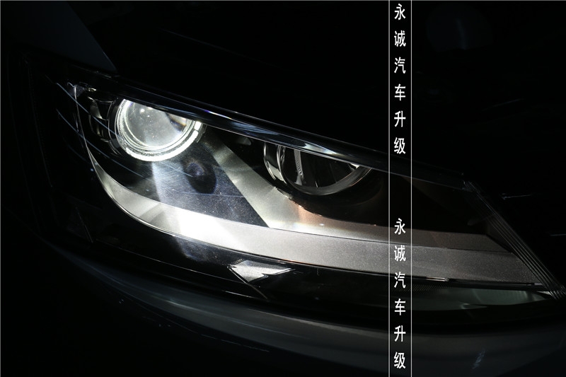 【永誠汽車】石家莊速騰改燈，歐標(biāo)Q5透鏡+飛利浦4200K氙燈+飛利浦安定器