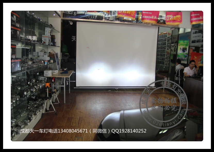 成都傳祺GA5改裝氙氣大燈Q5雙光透鏡LED日行燈總成