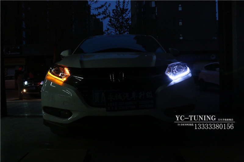 【永誠(chéng)汽車】石家莊繽智改燈，Q5透鏡+歐司朗4300K氙燈+LED日間行車燈