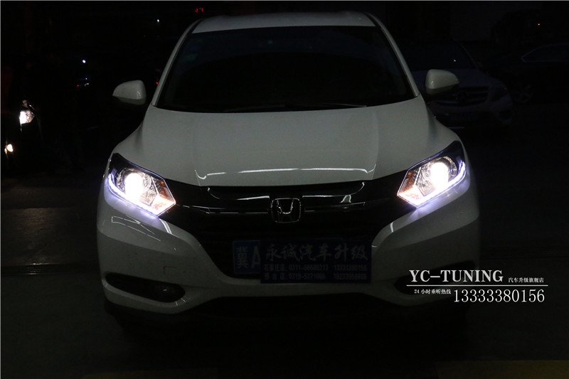 【永誠(chéng)汽車】石家莊繽智改燈，Q5透鏡+歐司朗4300K氙燈+LED日間行車燈