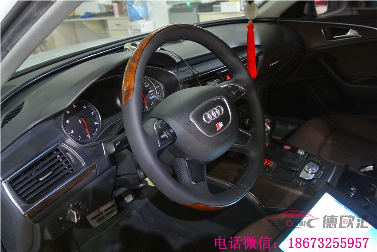 湖南長(zhǎng)沙奧迪A6L電吸門、無鑰匙進(jìn)入、電動(dòng)尾門、施耐德真皮座椅、桃木方向盤等等