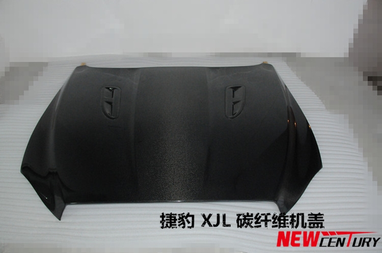捷豹XJL改裝碳纖維機(jī)蓋 XJ2.0T 3.0SC改裝捷豹XJR引擎蓋 開孔散熱