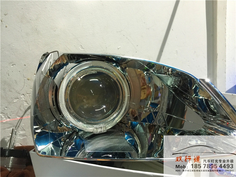 《起亞秀爾》車(chē)燈改裝，改裝定制海拉5雙光透鏡，進(jìn)口歐司朗燈泡+小糸安定