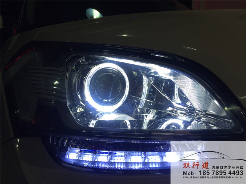 《起亞秀爾》車(chē)燈改裝，改裝定制海拉5雙光透鏡，進(jìn)口歐司朗燈泡+小糸安定