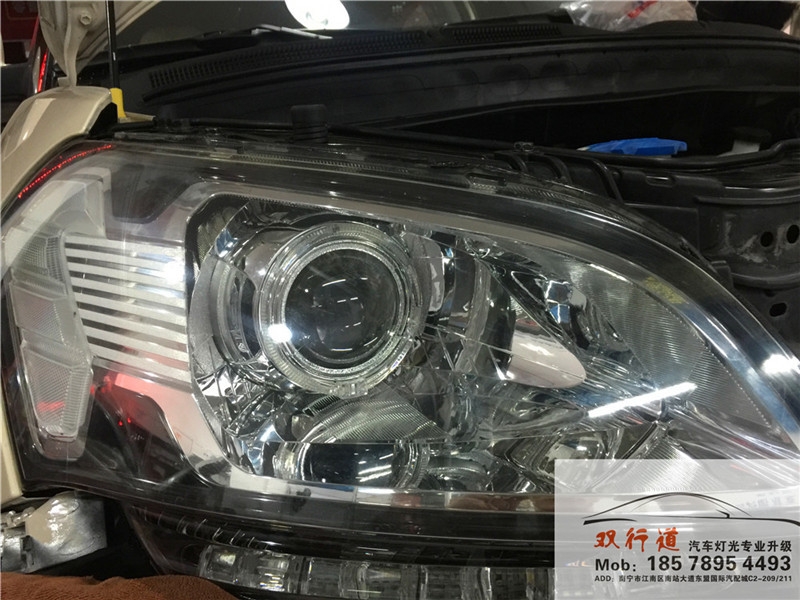 《起亞秀爾》車(chē)燈改裝，改裝定制海拉5雙光透鏡，進(jìn)口歐司朗燈泡+小糸安定