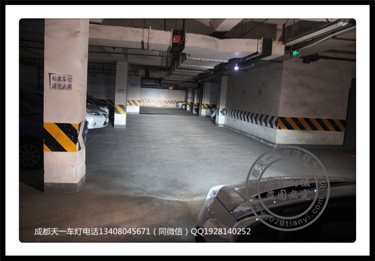 成都新福克斯改裝Q5透鏡歐司朗氙氣燈