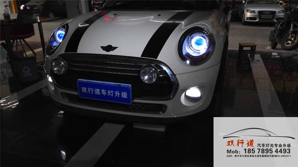 《MINI》雙行道車燈改裝，升級飛利浦套餐，效果顯著