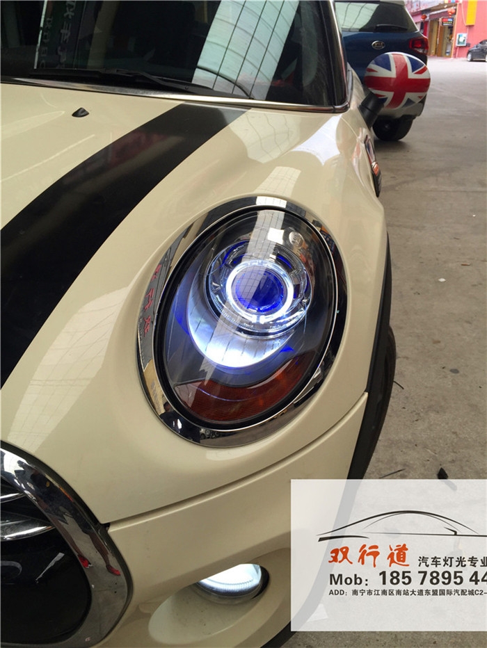 《MINI》雙行道車燈改裝，升級飛利浦套餐，效果顯著