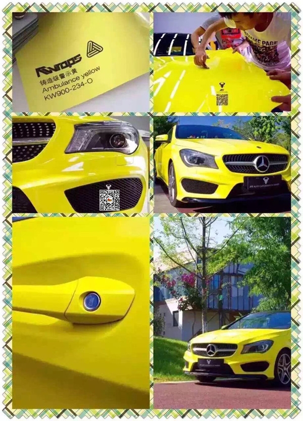 汽車改色/汽車車身改色貼膜艾利高亮警示黃改色/汽車改色膜有哪些顏色改色膜價(jià)格