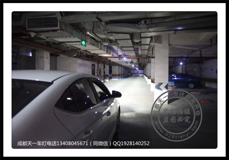 領(lǐng)動(dòng)改裝Q5雙光透鏡漢雷增亮氙氣燈LED惡魔眼日行燈成都天一車燈