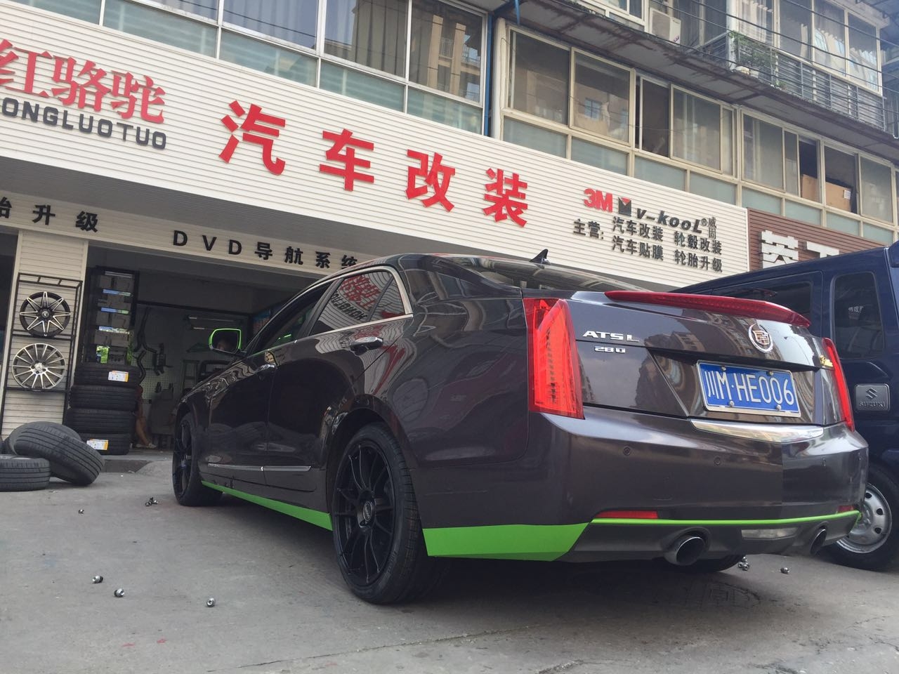 凱迪拉克ATS 原車17寸升級(jí)18寸輪轂