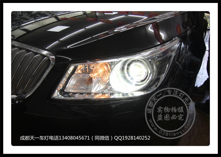 成都君越車燈改裝Q5雙光透鏡歐司朗氙氣燈完美保留原廠AFS隨動