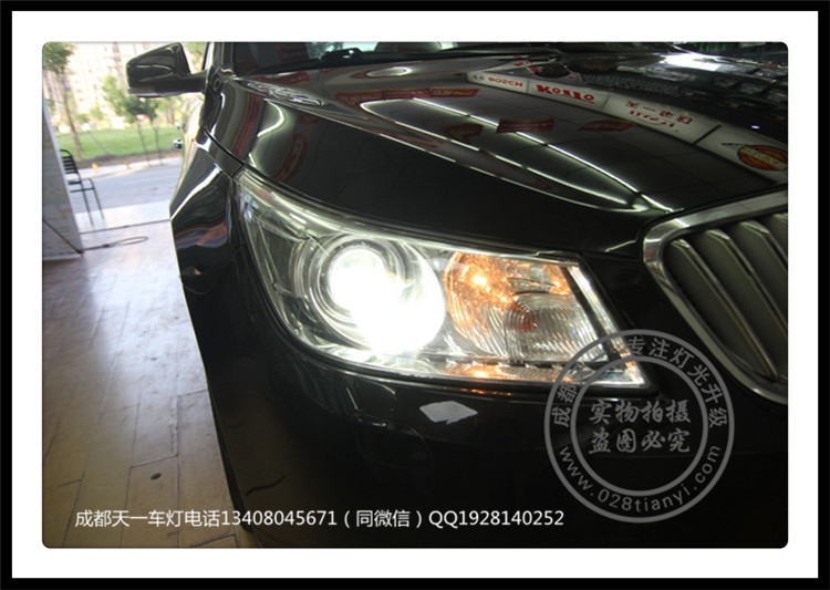 成都君越車燈改裝Q5雙光透鏡歐司朗氙氣燈完美保留原廠AFS隨動