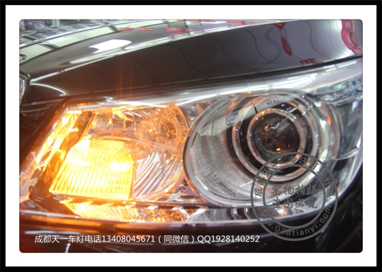 成都君越車燈改裝Q5雙光透鏡歐司朗氙氣燈完美保留原廠AFS隨動