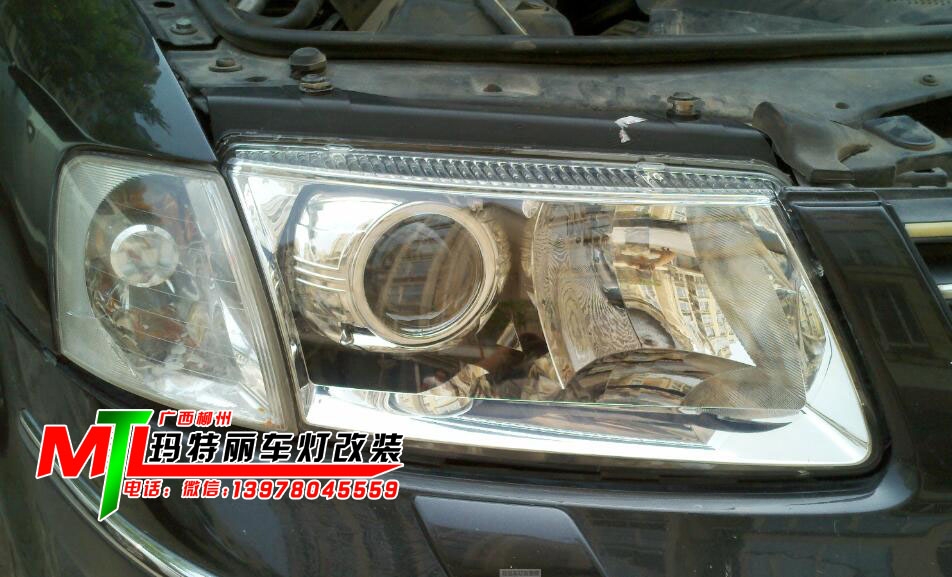 大眾帕薩特升級(jí)Q5雙光透鏡-瑪特麗車(chē)燈改裝店分享
