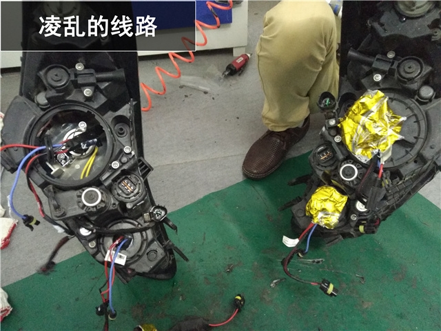 現(xiàn)代朗動(dòng)車燈升級(jí) 高亮定制版海拉五透鏡改裝 LED光導(dǎo)天使眼改裝——清風(fēng)車影燈改