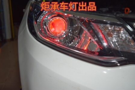 广州番禺【炬承车灯】升级改装起亚K2升级Q5双光透镜