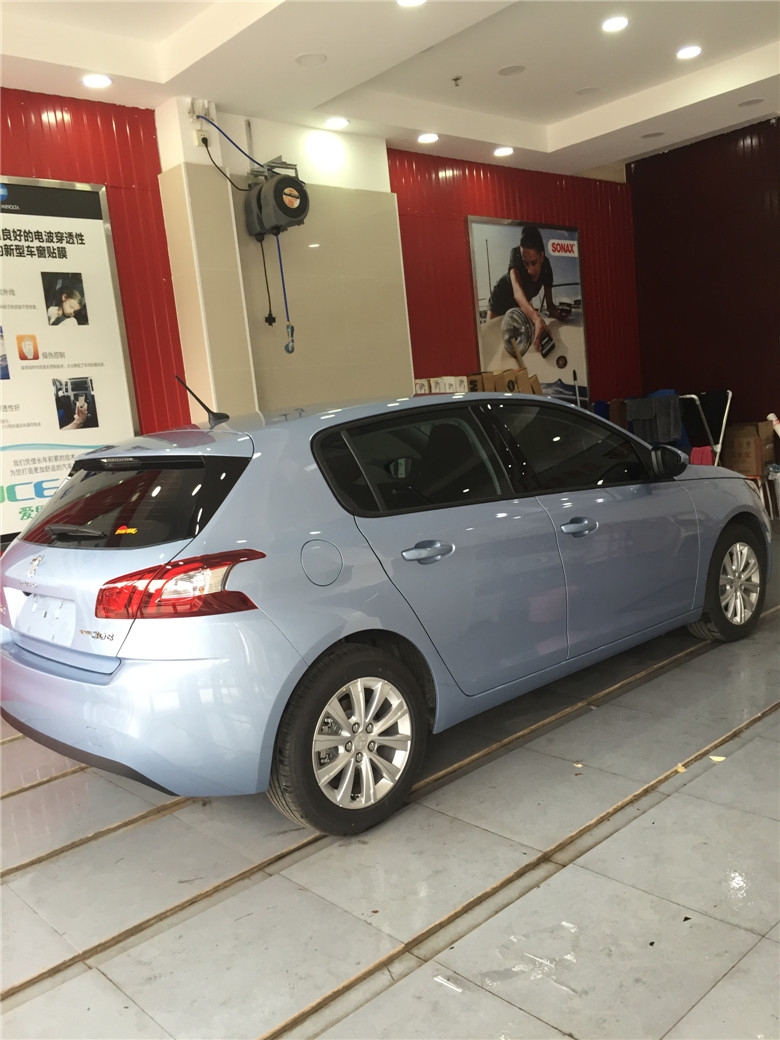 標(biāo)致308S全車玻璃隔熱膜3M晶銳70+龍膜LATI15四季貼膜南湖店出品