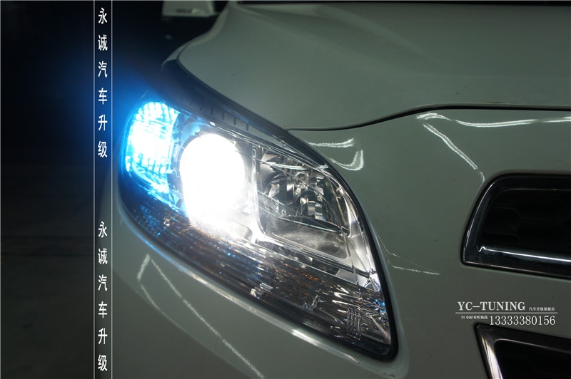 【永誠汽車】石家莊邁銳寶改燈，全新海拉5透鏡+歐司朗5500K氙燈+歐司朗安定