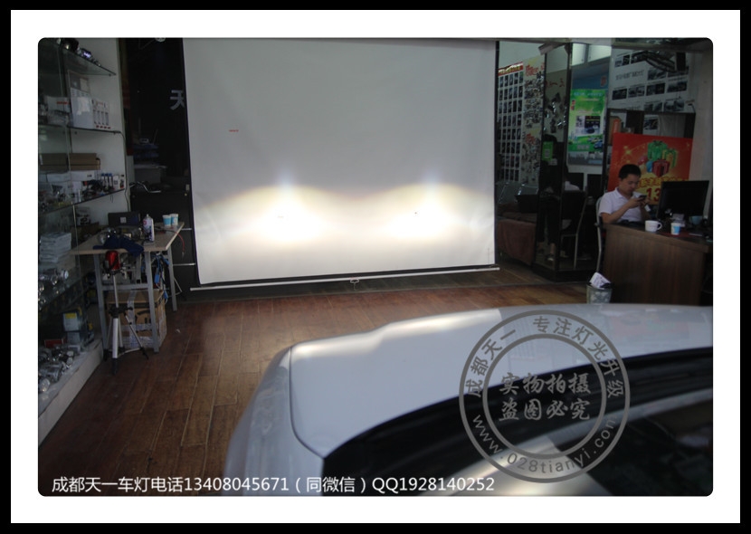 成都ES250車燈改裝海拉透鏡歐司朗氙氣燈\成都雷克薩斯ES改裝透鏡