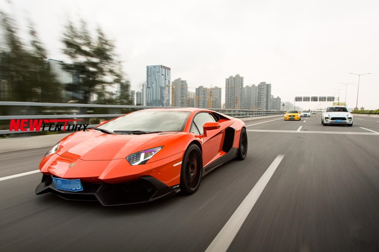蘭博基尼LP700改裝720前杠 Aventador大牛改裝50周年紀念版大包圍