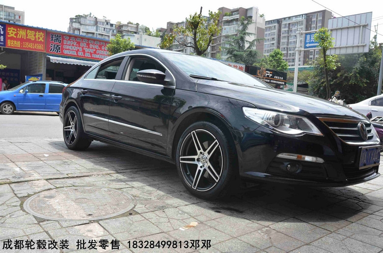 成都極速輪轂旗艦店  大眾CC 改裝升級(jí)18寸輪轂Dx300 輕量化旋壓輪轂案例