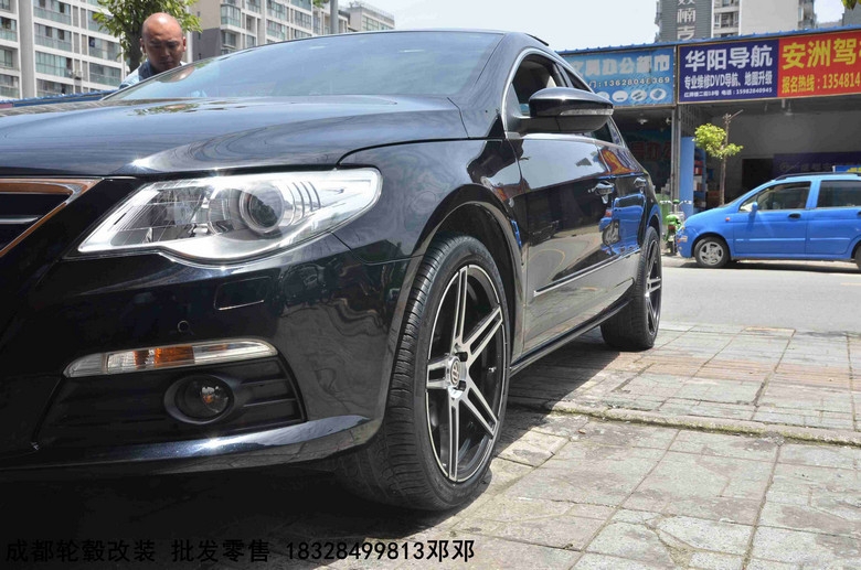 成都極速輪轂旗艦店  大眾CC 改裝升級(jí)18寸輪轂Dx300 輕量化旋壓輪轂案例