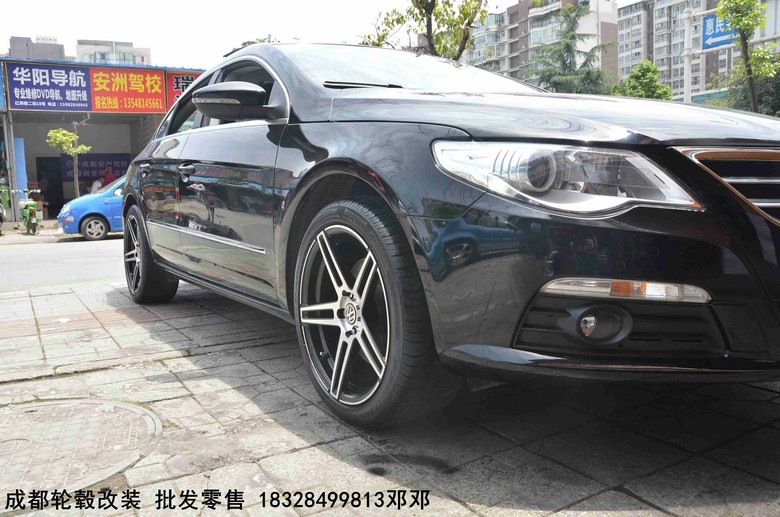 成都極速輪轂旗艦店  大眾CC 改裝升級(jí)18寸輪轂Dx300 輕量化旋壓輪轂案例