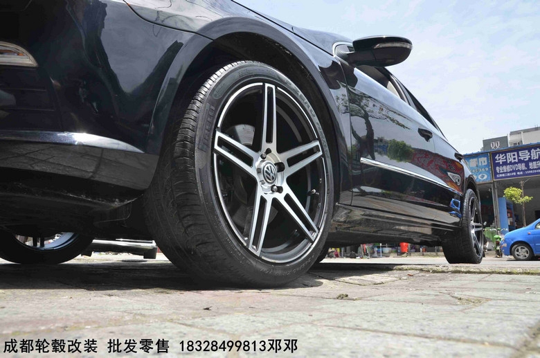 成都極速輪轂旗艦店  大眾CC 改裝升級(jí)18寸輪轂Dx300 輕量化旋壓輪轂案例